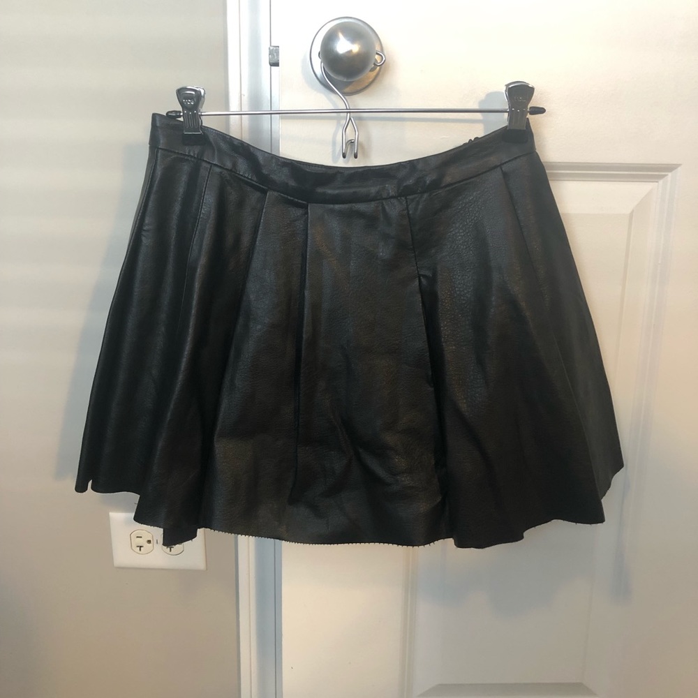 BlankNYC leather skirt